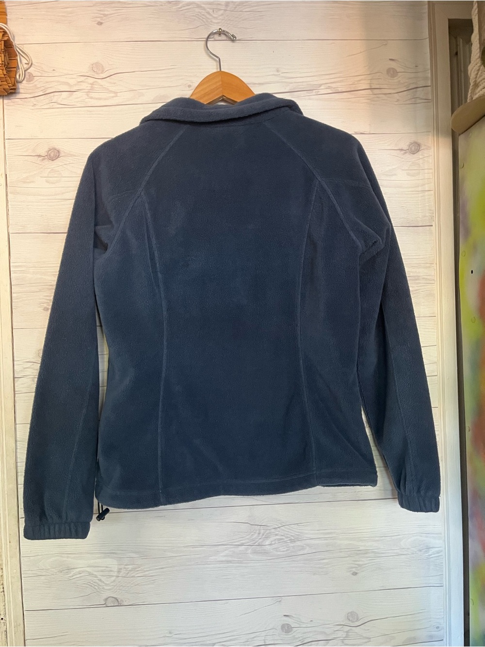 Columbia Benton Springs Full Zip Fleece Jacket Pockets Blue Women’s Size Medium - Picture 6 of 6